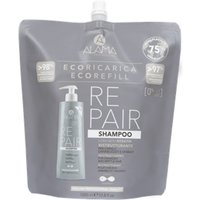 Alama Repair - Eco Ricarica Shampoo Ristrutturante Capelli Danneggiati, 1000ml
