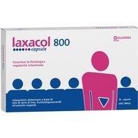 Valderma Laxacol 800 - Integratore per il transito intestinale, Valderma integratore 30 capsule