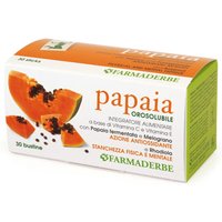 Farmaderbe Papaia Integratore Alimentare Orosolubile, 30 Bustine
