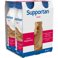 Fresenius Kabi Supportan Drink Cappuccino Integratore Oncologico Proteico EPA DHA, 4 Flaconi x 200ml