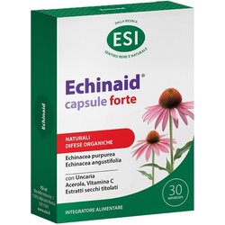 ESI - Echinaid Urto, Integratore Alimentare con Echinacea, Vitamina C e Acerola, Favorisce le Difese Immunitarie Contro Malanni Tipici della Stagione Invernale, Senza Glutine e Vegan, 30 Naturcaps
