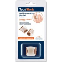 Tecniwork Bio-gel M/L - Anello separatore per alluce gel per evitare lo sfregamento, 1 pezzo