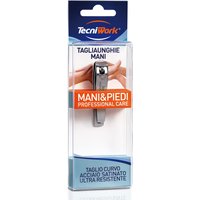Tecniwork tagliaunghie mani - Tagliaunghie a taglio curvo in acciaio per le unghie, 1 pezzo