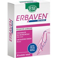 ESI Erbaven - Integratore Drenare e Sgonfiare Gambe Gonfie, 30 Ovalette Retard