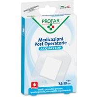 Profar Acquastop - Medicazione Post Operatoria 7,5 x 10 cm, 4 medicazioni