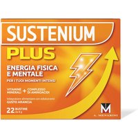 Sustenium Plus Integratore Energizzante con Vitamine Minerali e Aminoacidi, 22 Bustine