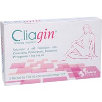 Budetta Farma CliaGin Lavanda Vaginale pH fisiologico con Clorexidina, 5 x 150ml