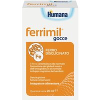 Humana Ferrimil Integratore Alimentare di Ferro Bisglicinato, 20ml