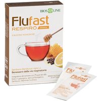 Bios Line Apix Propoli - Flufast Respiro Integratore Vie Respiratorie gusto Arancia, 9 Buste