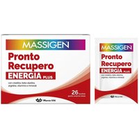 Massigen Pronto Recupero Energia Plus Integratore Alimentare, 26 Bustine