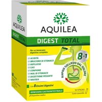 Aquilea Benessere Gastrointestinale - Digest Total 8 in 1 Dispositivo Medico, 12 stick