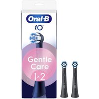 Oral-B iO Testine Di Ricambio Gentle Care colore Nero, 2 Pezzi