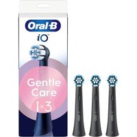 Oral-B iO Testine Di Ricambio Gentle Care colore Nero, 3 Pezzi