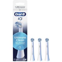 Oral-B iO Testine Di Ricambio Ultimate Clean colore Bianco, 3 Pezzi