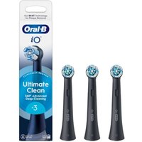 Oral-B iO Testine Di Ricambio Ultimate Clean colore Nero, 3 Pezzi