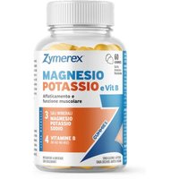 Zymerex Magnesio Potassio e Vitamina B6 Integratore Spossatezza e Fatica Muscolare, 60 gummies