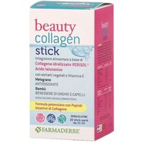 Farmaderbe Beauty Collagen - Integratore Alimentare per la Pelle, 20 stick