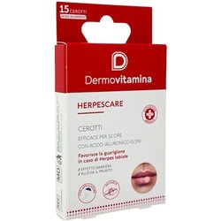 Dermovitamina Herpescare Cerotti Con Acido Ialuronico 0,5% - Cerotti Herpes Labiale - Invisibili, Con Applicatore - Sollievo Rapido Da Herpes - Efficacia Fino A 12 Ore - 15 Cerotti