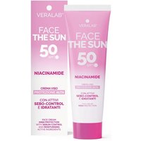 VeraLab The Sun - Face Niacinamide Crema Viso SPF50 con Attivi Sebo-Control e Idratanti, 50ml