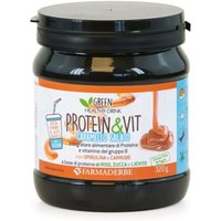 Farmaderbe Protein & Vit Integratore di Proteine al Caramello Salato, 320g