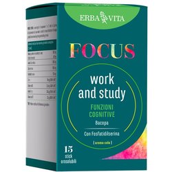 Erba Vita Energy - Focus Work And Study Integratore Funzioni Cognitive Ed Energia Fisica E Mentale, 15 Stick Orosolubili Erba Vita Energy - Focus Work And Study Integratore Funzioni Cognitive Ed Energia Fisica E Mentale, 15 Stick Orosolubili
