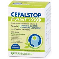 Farmaderbe Cefal Stop Fast Integratore Alimentare, 30 stick orosolubili