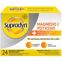 Supradyn Magnesio e Potassio Integratore di Vitamine B C e Minerali, 24 Bustine