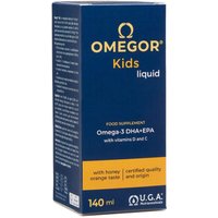 UGA Nutraceuticals Omegor Kids Sciroppo per Bambini a base di Omega-3, 140ml
