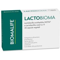 Biomalife Lactobioma Integratore Equilibrio Flora Batterica Intestinale, 30 Capsule