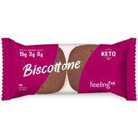 Feeling Ok +Protein Biscottone Cacao Biscotto a Ridotto Tasso di Carboidrati, 50g