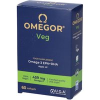 UGA Nutraceuticals Omegor - Veg Integratore Alimentare, 60 softgels