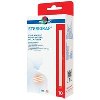 Master-Aid Sterigrap - Strip Cerotto Per Sutura 100 x 6 mm, 10 Cerotti