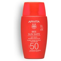 Apivita Bee Sun Safe - Dry Touch Fluido Solare Viso SPF50+, 50ml