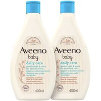 Aveeno Baby Daily Care - Bipack Bagnodoccia per Bagnetto Neonati per Pelle Delicata e Sensibile, 2 x 400ml