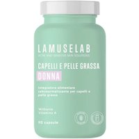 LaMuseLab Capelli e Pelle Grassa Integratore Sebonormalizzante Donna, 90 Capsule