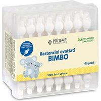Profar Bastoncini Ovattati per Bambini, 60 bastoncini