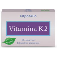 Erbamea Vitamina K2 Integratore Alimentare per Ossa normali, 60 compresse