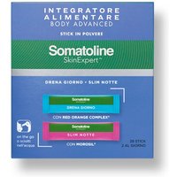 Somatoline Skin Expert Body Advance Integratore Drenante e Controllo del Peso, 28 stick