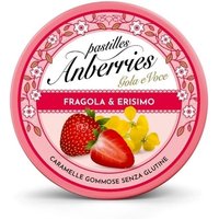 Anberries Gola e Voce Pastiglie Gommose Fragola e Erisimo, 50g