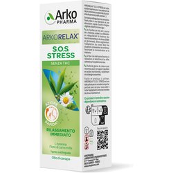 Arkopharma Arkorelax Sos Stress Integratore Spray Per Picchi Di Stress, 15Ml