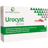 Nutrifarma Urocyst Active Integratore Alimentare per la Cistite, 15 capsule