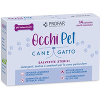 Profar Occhi Pet Salviette Zona Perioculare Cane e Gatto, 14 salviette