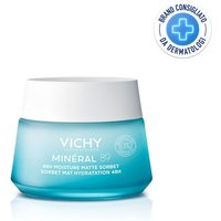 Vichy Minéral 89 - Gel Sorbetto Idratante Effetto Mat 48H, 50ml