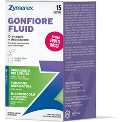 Zymerex - GONFIORE FLUID aroma FRUTTI ROSSI | 15 Bustine monodose | Drenaggio liquidi | Depurazione | Senza glutine e lattosio (FRUTTI ROSSI) Zymerex - GONFIORE FLUID aroma FRUTTI ROSSI | 15 Bustine monodose | Drenaggio liquidi | Depurazione | Senza glutine e lattosio (FRUTTI ROSSI)