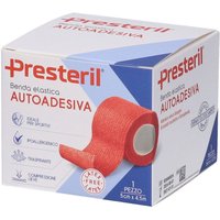 Presteril Benda Elastica Autoadesiva 5cm x 4,5m colore Rosso