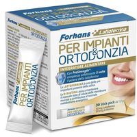 Forhans Lattoferrina - Impianti e Ortodonzia Integratore Alimentare, 30 stick
