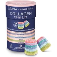 Upsa x Nourished Collagen Skin Lift Integratore Pelle Anti Età, 30 Gummies