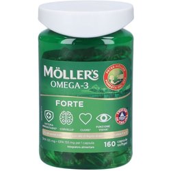 Moller's Omega-3 Forte Integratore Alimentare, 160 Capsule