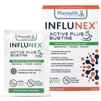 Pharmalife Research Influnex Active Plus Balsamico Integratore Prime Vie Respiratorie, 14 bustine