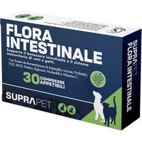 Suprapet Flora Intestinale Cani e Gatti Integratore Fermenti Lattici Probiotici, 30 Compresse
